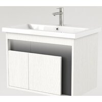  Дабер Тумба под умывальник 016 70 Т16.7.0.20_light (с подсветкой, белый древесный/серый) - Превью изображения №3 — Интернет-магазин Time-Shop