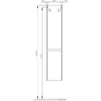 Акватон Шкаф-пенал Нортон 34 1A249403NT01R (правый, белый/дуб эндгрейн) - Превью изображения №4 — Интернет-магазин Time-Shop