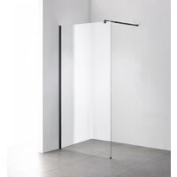 Душевая стенка Saniteco Walk-In SN-W6TB100 (100x200, прозрачное стекло, черный профиль) - Превью изображения №9 — Интернет-магазин Time-Shop