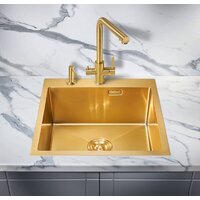 Кухонная мойка Milacio Denia 51 Steel MC.77488 (золотой) - Превью изображения №3 — Интернет-магазин Time-Shop