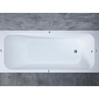 Ванна Salini Orlando 160x70 102015G (S-Sense, глянцевый) - Превью изображения №5 — Интернет-магазин Time-Shop