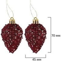 Елочная игрушка Золотая сказка Burgundy Style 592591 (бордо) - Превью изображения №15 — Интернет-магазин Time-Shop