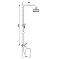 Душевая система  FRAP F2457 - Превью изображения №2 — Интернет-магазин Time-Shop
