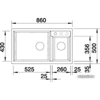 Кухонная мойка Blanco Metra 9 (кофе) [515050] - Превью изображения №2 — Интернет-магазин Time-Shop