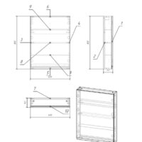  Cersanit Шкаф для ванной Moduo 60 SB-SW-MOD60/Wh - Превью изображения №2 — Интернет-магазин Time-Shop