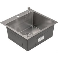 Кухонная мойка Roxen Snake 560220-50-S (50*48) сатин/текстурная поверхность (с коландером и дозатором) - Превью изображения №9 — Интернет-магазин Time-Shop