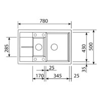 Кухонная мойка Zigmund & Shtain Rechteck 780.2 (швейцарский шоколад) - Превью изображения №2 — Интернет-магазин Time-Shop