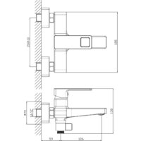 Смеситель Lauter Cascade 21CK6615C - Превью изображения №2 — Интернет-магазин Time-Shop