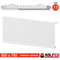 Стальной панельный радиатор Valfex Steel VC R 11 500х700 VF.VC.R.11.500.0700 (с нижним подключением) - Превью изображения №2 — Интернет-магазин Time-Shop
