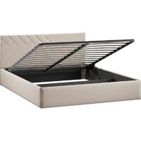 Кровать Трия Кевия Тип 1 с подъемным механизмом 160x200 (велюр Confetti Cream) - Превью изображения №3 — Интернет-магазин Time-Shop