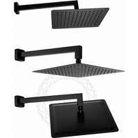 Душевая система  Filarete Waterfall FL1010 (черный матовый) - Превью изображения №9 — Интернет-магазин Time-Shop
