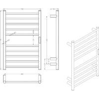 Полотенцесушитель Roxen Caspia 11070-5079B - Превью изображения №10 — Интернет-магазин Time-Shop