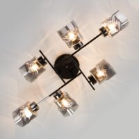 Припотолочная люстра Евросвет Hilari 30165/6 (Черный жемчуг) - Превью изображения №3 — Интернет-магазин Time-Shop