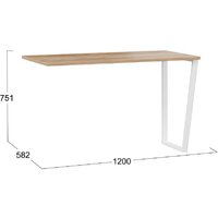 Стол Трия Порто ТД-393.15.01 (белый/яблоня беллуно) - Превью изображения №3 — Интернет-магазин Time-Shop