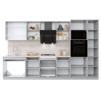 Готовая кухня Интерлиния Мила Крафт 3.4 (дуб английский/дуб полярный) - Превью изображения №3 — Интернет-магазин Time-Shop