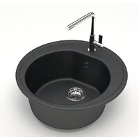 Кухонная мойка Teymi Lina D51 T120101 (черный матовый) - Превью изображения №2 — Интернет-магазин Time-Shop