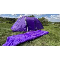 Спальный мешок Calviano Acamper Bergen 300г/м2 (фиолетовый) - Превью изображения №10 — Интернет-магазин Time-Shop