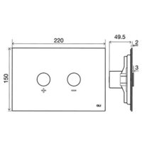 Инсталляция для унитаза OLI 885055+887610 - Превью изображения №3 — Интернет-магазин Time-Shop
