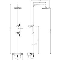 Душевая система  Lauter Dew 21SH20404-4 - Превью изображения №2 — Интернет-магазин Time-Shop
