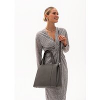 Женская сумка Souffle 322 3225011 (серый теплый кайман эластичный) - Превью изображения №4 — Интернет-магазин Time-Shop