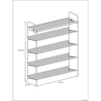 Полка для обуви ЗМИ Женева 35 ПДО Ж35 (черный) - Превью изображения №3 — Интернет-магазин Time-Shop