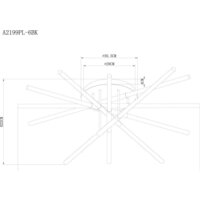 Люстра средней высоты Arte Lamp Fernando A2199PL-6BK - Превью изображения №5 — Интернет-магазин Time-Shop