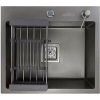 Кухонная мойка MARRBAXX B6050-S B6050-MS (графит) - Превью изображения №3 — Интернет-магазин Time-Shop