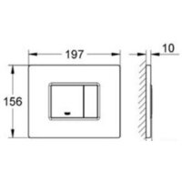 Панель смыва Grohe Skate Cosmopolitan 38732A00 (темный графит) - Превью изображения №2 — Интернет-магазин Time-Shop