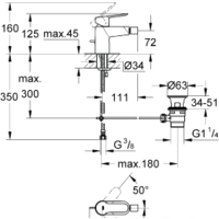 Смеситель Grohe Bauedge 23331000 - Превью изображения №2 — Интернет-магазин Time-Shop