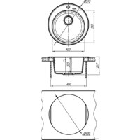 Кухонная мойка Florentina Никосия (серый) - Превью изображения №4 — Интернет-магазин Time-Shop