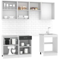 Готовая кухня Mio Tesoro Экстра-лайт 2.2 без столешницы (антрацит) - Превью изображения №2 — Интернет-магазин Time-Shop