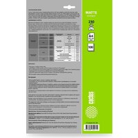 Фотобумага CACTUS Матовая A4 230 г/кв.м. 100 листов CS-MA4230100 - Превью изображения №2 — Интернет-магазин Time-Shop