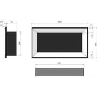 Биокамин SimpleFire Frame 900 (белый) - Превью изображения №6 — Интернет-магазин Time-Shop