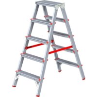 Лестница-стремянка Новая высота NV 312 двухсторонняя профессиональная 2x5 ступеней - Превью изображения №2 — Интернет-магазин Time-Shop