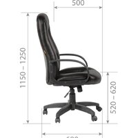 Офисное кресло CHAIRMAN 685 ЭКО (черный) - Превью изображения №5 — Интернет-магазин Time-Shop