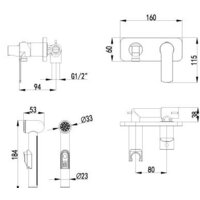 Гигиенический душ Lemark Plus Grace LM1519C - Превью изображения №2 — Интернет-магазин Time-Shop