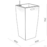 Кашпо Элластик-Пласт Ola Dom Rattan (31л, антрацит) - Превью изображения №12 — Интернет-магазин Time-Shop