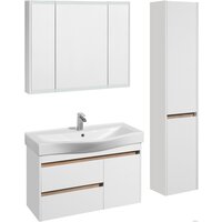  Акватон Шкаф с зеркалом Нортон 100 1A249302NT010 (белый) - Превью изображения №3 — Интернет-магазин Time-Shop