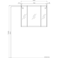  Акватон Шкаф с зеркалом Нортон 100 1A249302NT010 (белый) - Превью изображения №5 — Интернет-магазин Time-Shop