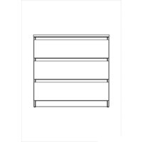 Комод Mio Tesoro Мальта 3 ящика 80x76 2.05.02.040.1 (белый) - Превью изображения №4 — Интернет-магазин Time-Shop