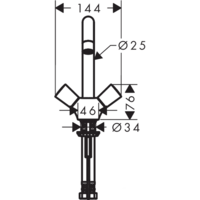 Смеситель Hansgrohe Logis 71222000 - Превью изображения №3 — Интернет-магазин Time-Shop