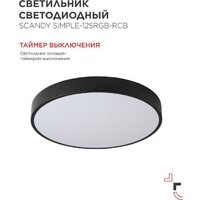 Припотолочная люстра In Home Scandy Simple-125RGB-RCB 4690612062273 - Превью изображения №3 — Интернет-магазин Time-Shop