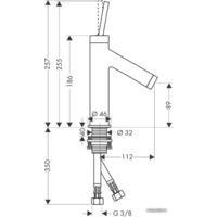 Смеситель Axor Starck 10117000 - Превью изображения №2 — Интернет-магазин Time-Shop