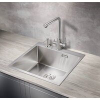 Кухонная мойка Milacio Denia 51 Steel MC.77480 (нержавеющая сталь) - Превью изображения №2 — Интернет-магазин Time-Shop