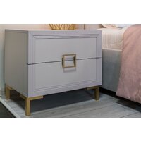 Тумба Ангстрем Дольче спальня ДЛ-305.03 исп.3 (кашемир серый) - Превью изображения №8 — Интернет-магазин Time-Shop