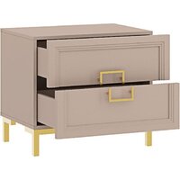 Тумба Ангстрем Дольче спальня ДЛ-305.03 исп.3 (кашемир серый) - Превью изображения №2 — Интернет-магазин Time-Shop