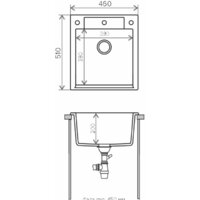 Кухонная мойка Polygran Argo 460 (черный 16) - Превью изображения №2 — Интернет-магазин Time-Shop