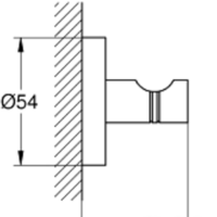 Крючок для ванны Grohe Essentials 40364001 (хром) - Превью изображения №2 — Интернет-магазин Time-Shop