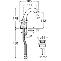 Смеситель Roca Carmen 5A3A4BC00 - Превью изображения №4 — Интернет-магазин Time-Shop