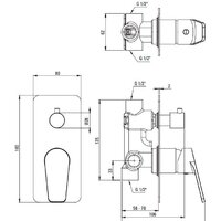 Душевая система  Deante Jasmin NAC_09JP (хром) - Превью изображения №4 — Интернет-магазин Time-Shop